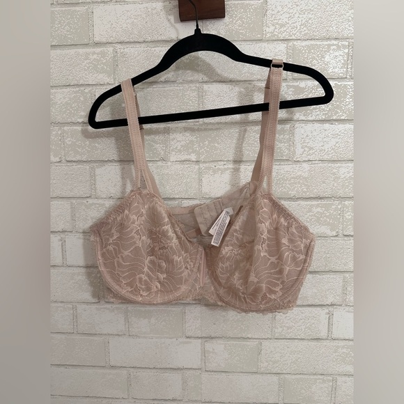 Auden Other - Women's Lace Unlined Balconette Bra by Auden in the color pink 40 D #1911